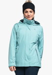 Schöffel Winterjacke 3in1 Partinello (wasser- und winddicht + Fleecejacke) hellblau Damen